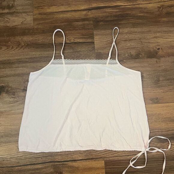 Victoria's Secret pink pajama top with adjustable string - Picture 1 of 10